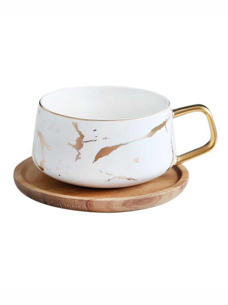 Marmor Gold Tasse »Good Morning«