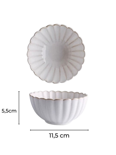 4x Porzellan Snack-Schale »Calla«