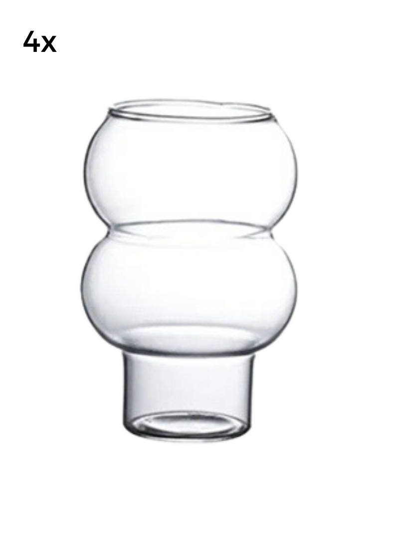 4 x Glas »Curvy«