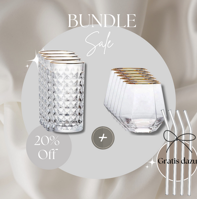 Bundle GOLD "GOLD CUBE & DIAMOND GLAS"