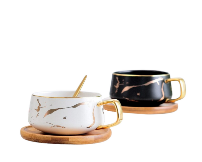 Marmor Gold Tasse »Good Morning«