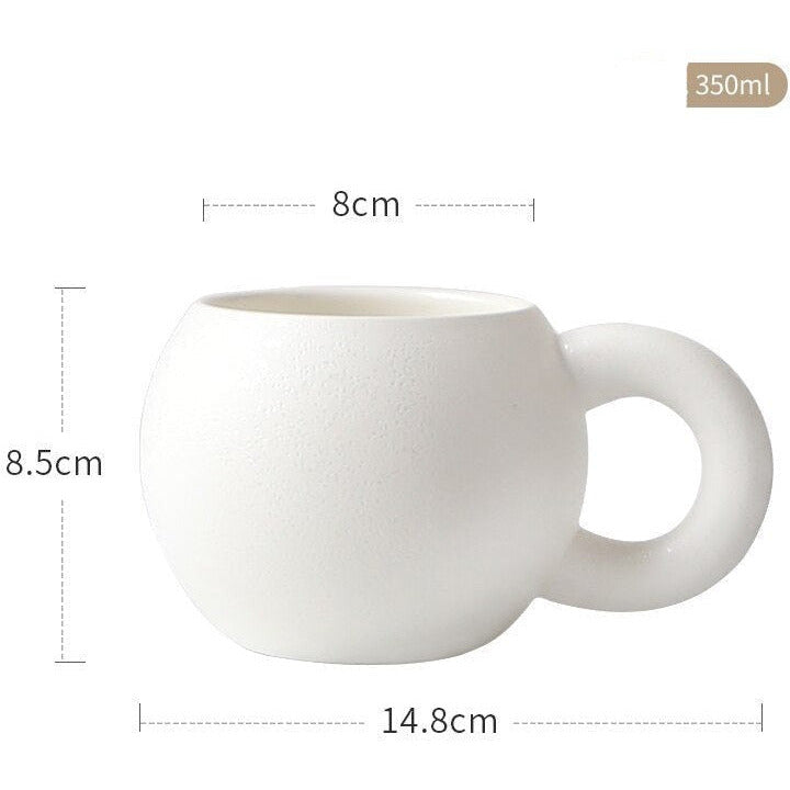 Bauchige Tasse rund »Marshmallow« – DMAYN