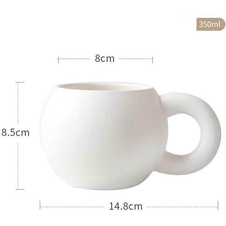 Bauchige Tasse rund »Marshmallow«