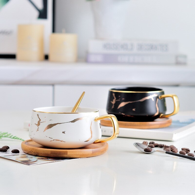 Marmor Gold Tasse »Good Morning«