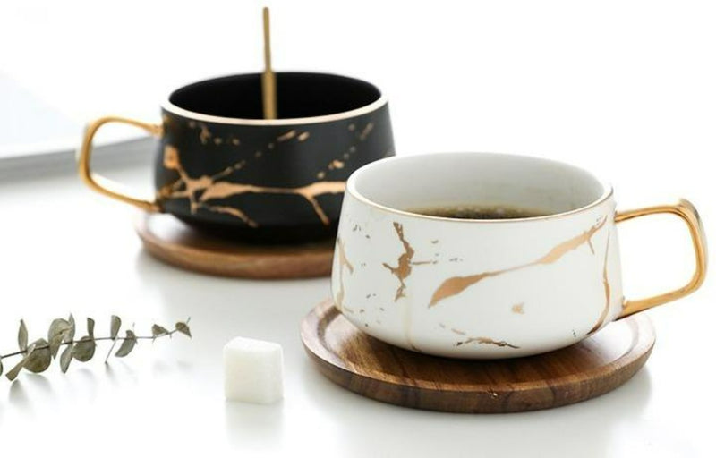 Marmor Gold Tasse »Good Morning«