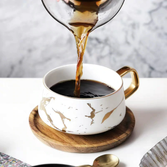 Marmor Gold Tasse »Good Morning«